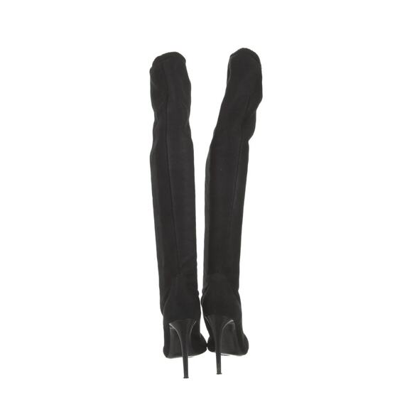 Preloved- Nina Ricci Suede Faux Fur Trim Boots-Sz 9 - Picture 2 of 3